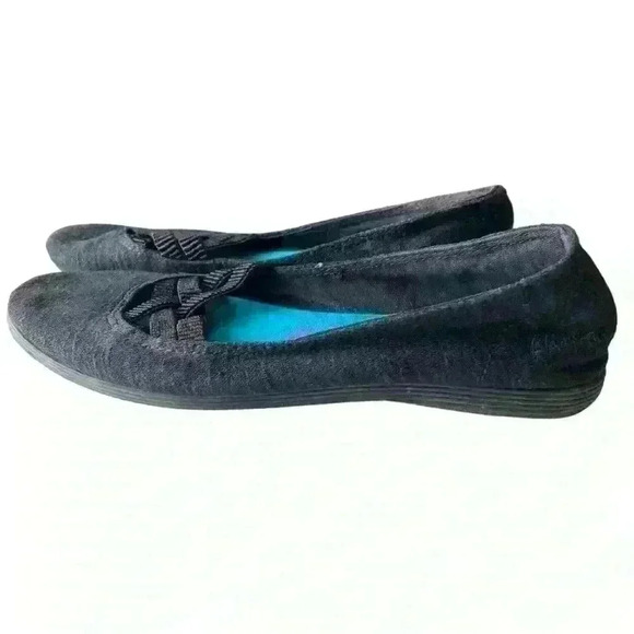 Black Canvas Blowfish Flats  Size 7 - Picture 2 of 6